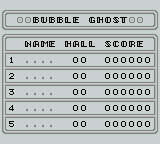 Bubble Ghost screenshot 4 for GameBoy